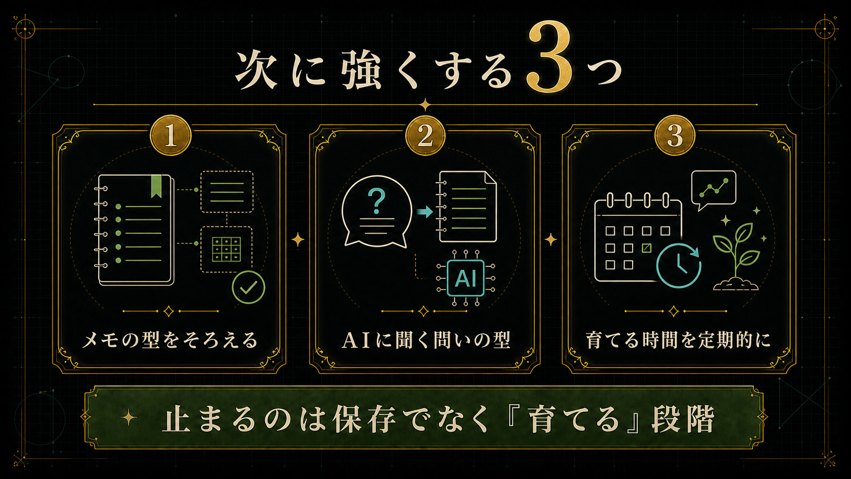 次に改善すると伸びるところ