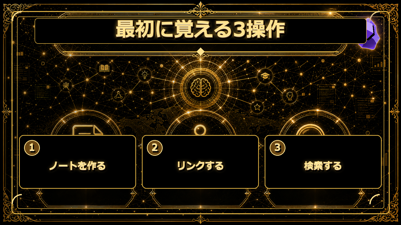 Obsidian初心者が最初に覚える3つの操作